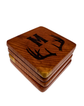 CUSTOM initial antlers coasters